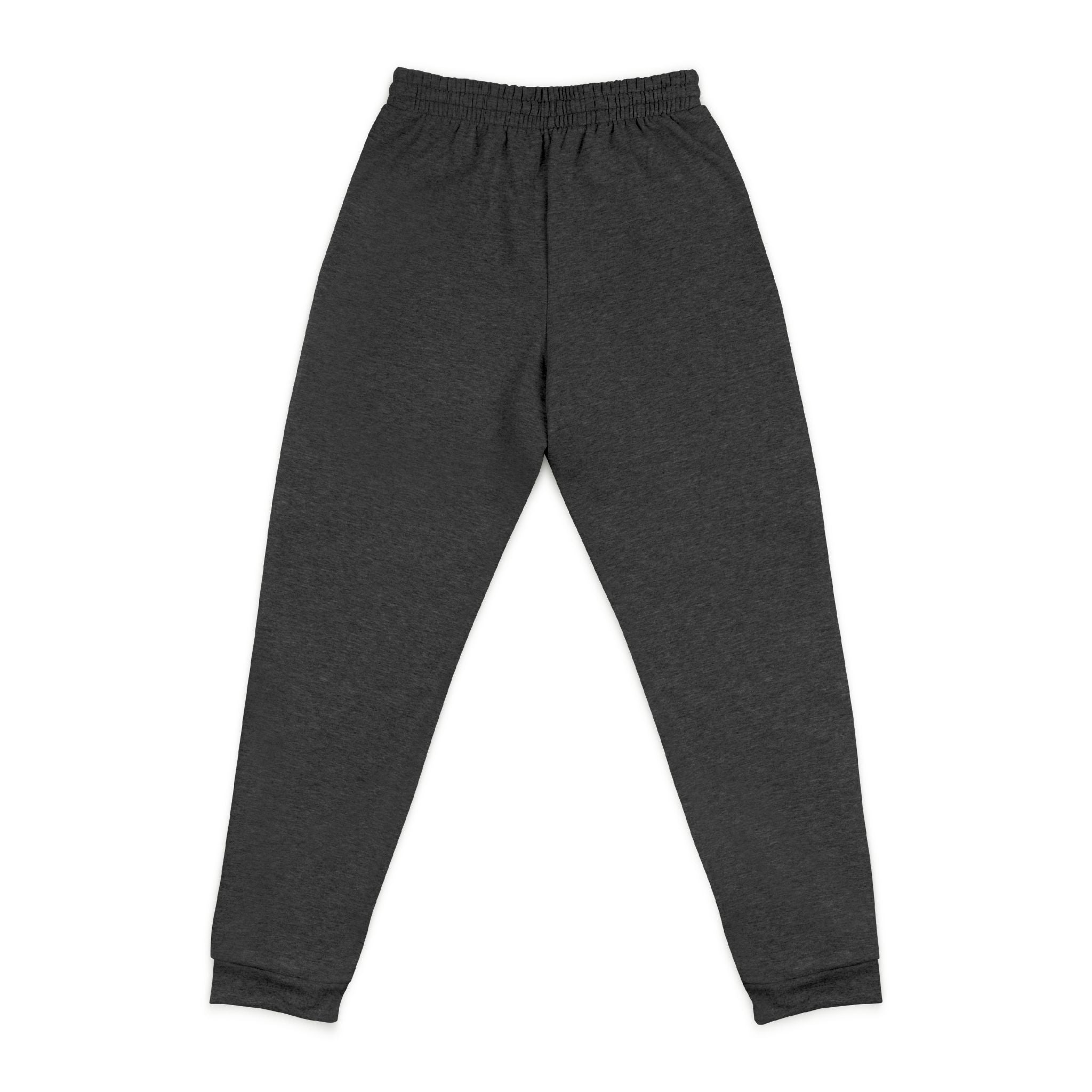 Embroidered Tiger Joggers — Cozy Dark Charcoal Sweatpants with Small Chest Patch