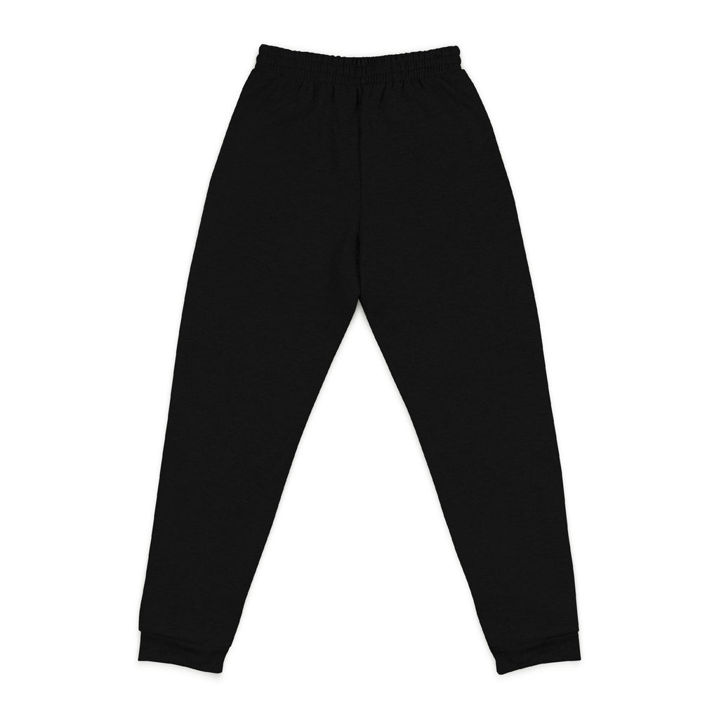 Embroidered Tiger Joggers — Cozy Dark Charcoal Sweatpants with Small Chest Patch