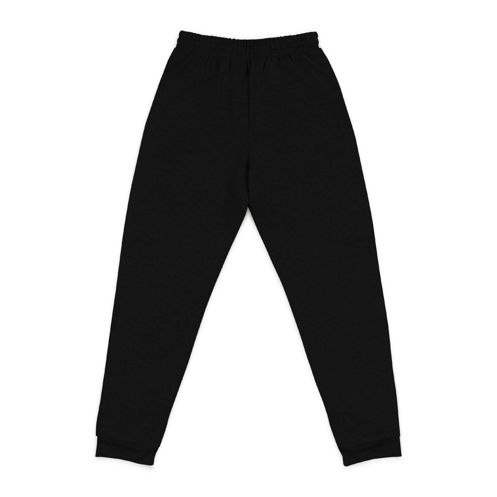Embroidered Tiger Joggers — Cozy Dark Charcoal Sweatpants with Small Chest Patch