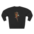 Bee Girl Sweatshirt — Cute Pinup Bee Illustration Crewneck