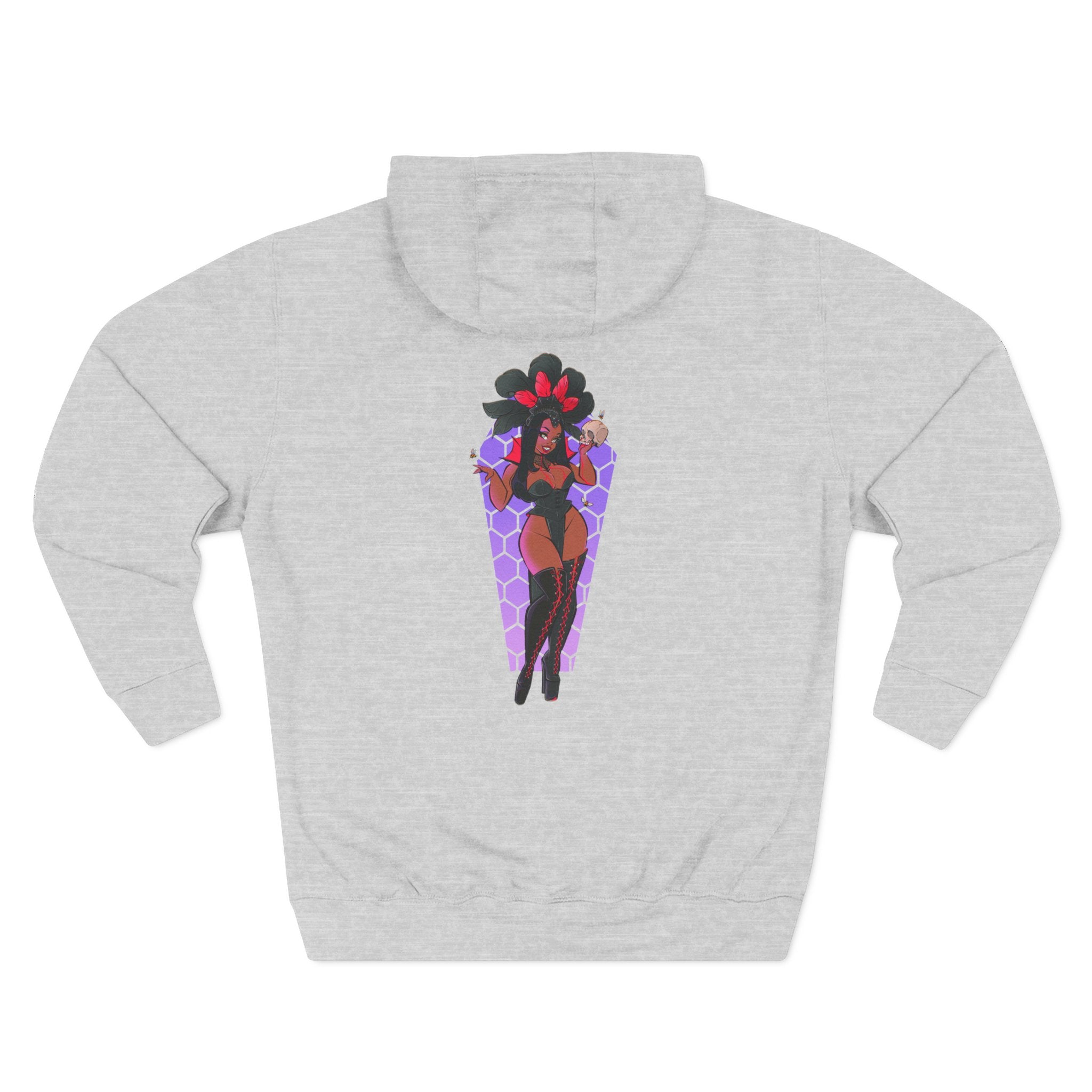 Showgirl Costume Hoodie — Vintage Vegas Burlesque Pinup Graphic